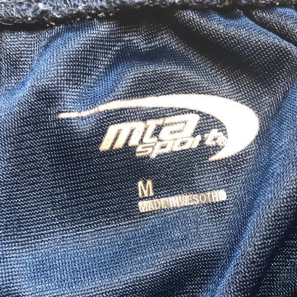 MTA Sport Dark Blue Athletic Shorts - Picture 2 of 8